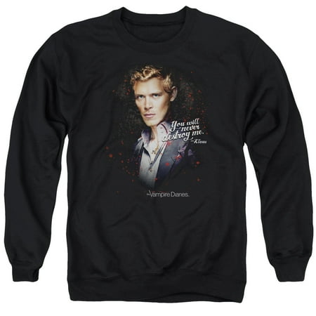 Vampire Diaries Never Destroy Mens Crewneck Sweatshirt