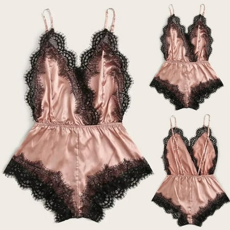 WANYNG pajamas for women Nightdress Lingerie Lace Sleepwear Satin Bodysuit Underwear Pajama womens fall fashion 2022 Khaki S
WANYNG pajamas for women Nightdress Lingerie Lace Sleepwear Satin Bodysuit Underwear Pajama womens fall fashion 2022 Khaki S
