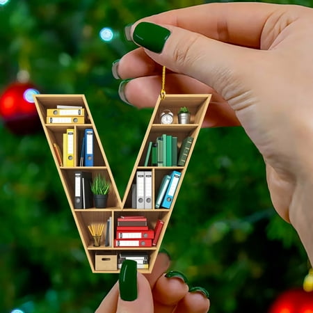 BTJX Christmas decoration Book Lovers Heart Shaped Bookshelf Pendant Acrylic Ornament
BTJX Christmas decoration Book Lovers Heart Shaped Bookshelf Pendant Acrylic Ornament