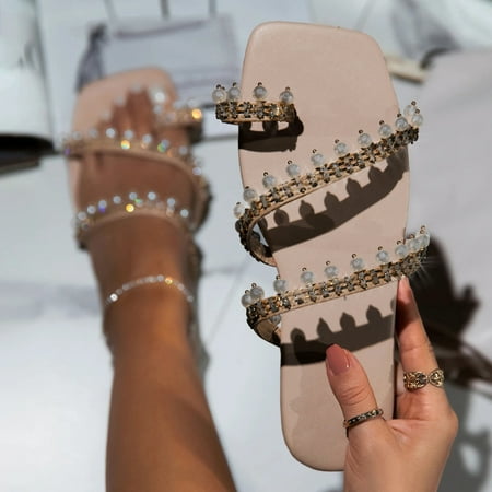 Alueeu Women s slipper Summer Women Ladies Fashion Casual Flat Retro Slippers Crystal Shoes Sandals
Alueeu Women s slipper Summer Women Ladies Fashion Casual Flat Retro Slippers Crystal Shoes Sandals