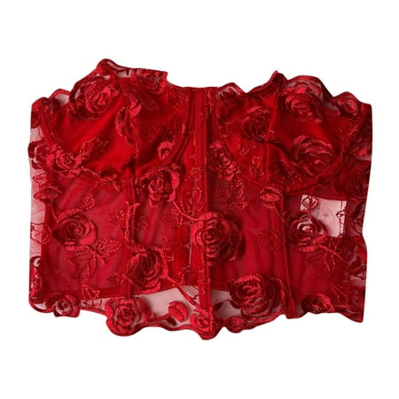 NECHOLOGY A Women s Punk Goth Floral Lace Bustier Corset Party Bralet Crop Top Athletic Crop Tops Vest Red Small
NECHOLOGY A Women s Punk Goth Floral Lace Bustier Corset Party Bralet Crop Top Athletic Crop Tops Vest Red Small