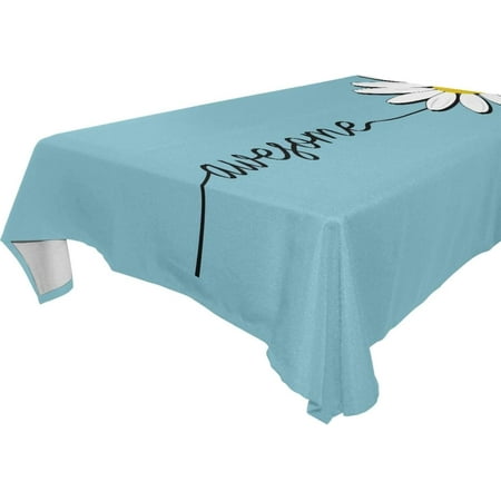 SKYSONIC 60 x108 Square Tablecloth with Awesome Daisy Prints Anti-Wrinkle and Smooth Table Cloth for Kitchen/Home Party Decoration
SKYSONIC 60 x108 Square Tablecloth with Awesome Daisy Prints Anti-Wrinkle and Smooth Table Cloth for Kitchen/Home Party Decoration