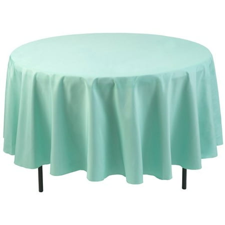 tablecloth mint round polyester shindigz walmart