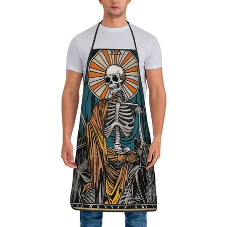 Xecao Coffee-Drinking Skull Print Funny BBQ Chef Aprons for Men Women Adjustable Kitchen Cooking Aprons with Pocket Waterproof Oil Proof No Pilling Fading
Xecao Coffee-Drinking Skull Print Funny BBQ Chef Aprons for Men Women Adjustable Kitchen Cooking Aprons with Pocket Waterproof Oil Proof No Pilling Fading