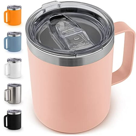 Zulay 12 oz Insulated Coffee Mug with Lid - Stainless Steel Camping Mug Tumbler with Handle - Double Wall Vacuum Duracoated Insulated Mug For Travel Camping Office Outdoor (Pink)
Zulay 12 oz Insulated Coffee Mug with Lid - Stainless Steel Camping Mug Tumbler with Handle - Double Wall Vacuum Duracoated Insulated Mug For Travel Camping Office Outdoor (Pink)