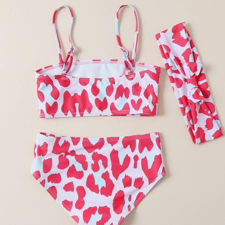 Gubotare Summer Toddler Girls Leopard Prints Three Piece Swimwear Swimsuit Bikini Headband Set Swimsuit Girls Pink 12-18 Months
Gubotare Summer Toddler Girls Leopard Prints Three Piece Swimwear Swimsuit Bikini Headband Set Swimsuit Girls Pink 12-18 Months