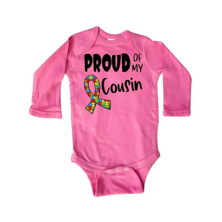 Inktastic Proud of my Cousin Autism Awareness Puzzle Piece Ribbon Gift Baby Boy or Baby Girl Long Sleeve Bodysuit
Inktastic Proud of my Cousin Autism Awareness Puzzle Piece Ribbon Gift Baby Boy or Baby Girl Long Sleeve Bodysuit
