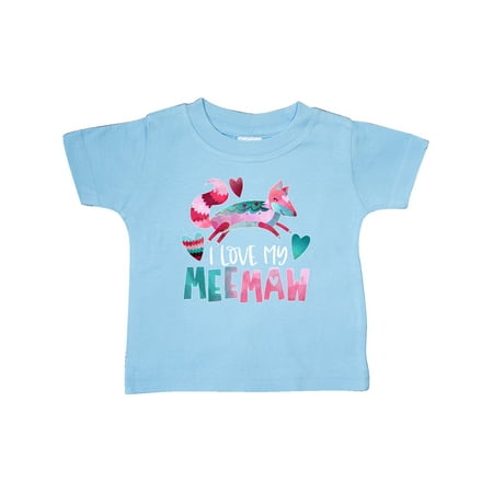 Inktastic I Love My Meemaw Pink and Blue Fox with Hearts Gift Baby Boy or Baby Girl T-Shirt
Inktastic I Love My Meemaw Pink and Blue Fox with Hearts Gift Baby Boy or Baby Girl T-Shirt