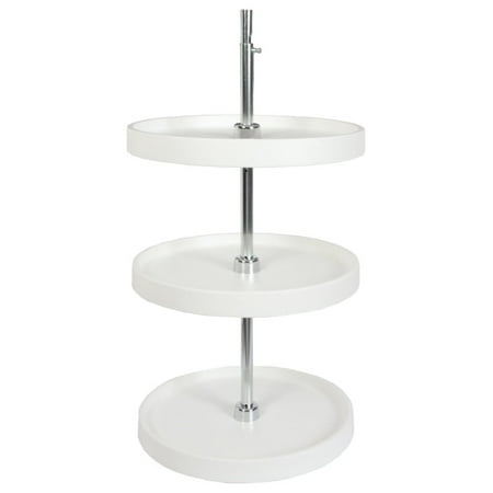 PFN18S3T-W 40.25 by 18 by 18-Inch 3-Tier Round Polymer Lazy Susan Cabinet Organizer Full White
PFN18S3T-W 40.25 by 18 by 18-Inch 3-Tier Round Polymer Lazy Susan Cabinet Organizer Full White