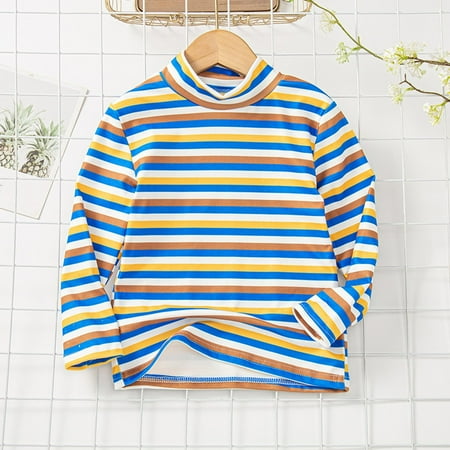 ROLKFUK Long Sleeve Tops for Girls Crew Neck Stripe Cotton Thermal Underwear Blue Size 3-4T
ROLKFUK Long Sleeve Tops for Girls Crew Neck Stripe Cotton Thermal Underwear Blue Size 3-4T