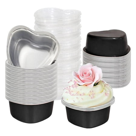 Heart Cake Pan | 50pcs Aluminum Heart Foil Pans Baking Pan | Foil Cupcake Pans Dessert Baking Cups Pans For Valentine Wedding Birthday Parties Muffin Pie
Heart Cake Pan | 50pcs Aluminum Heart Foil Pans Baking Pan | Foil Cupcake Pans Dessert Baking Cups Pans For Valentine Wedding Birthday Parties Muffin Pie