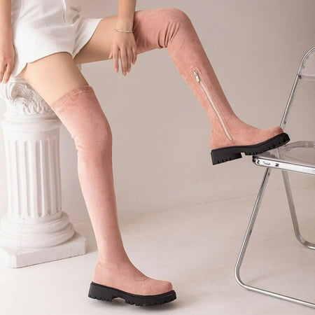 Tdoqot Winter Boots for Women- Christmas Gifts Chunky Heel Mid-Heel Sexy Women s Over-the-Knee Boots Pink 38
Tdoqot Winter Boots for Women- Christmas Gifts Chunky Heel Mid-Heel Sexy Women s Over-the-Knee Boots Pink 38