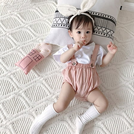 Children Solid Color Two-piece Outfit Loose T-shirt Adjustable Suspender Pant Casual Style Clothes
Children Solid Color Two-piece Outfit Loose T-shirt Adjustable Suspender Pant Casual Style Clothes