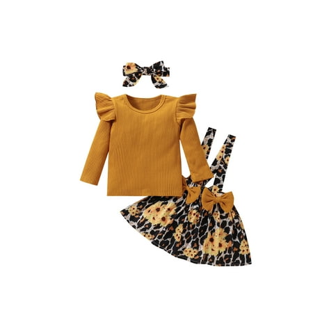 Bebiullo Infant Baby Girl Ribbed Knitted Pullover Leopard Print Suspender Skirt Headband Overalls 3PCS Outfit Set 18-24 Months
Bebiullo Infant Baby Girl Ribbed Knitted Pullover Leopard Print Suspender Skirt Headband Overalls 3PCS Outfit Set 18-24 Months