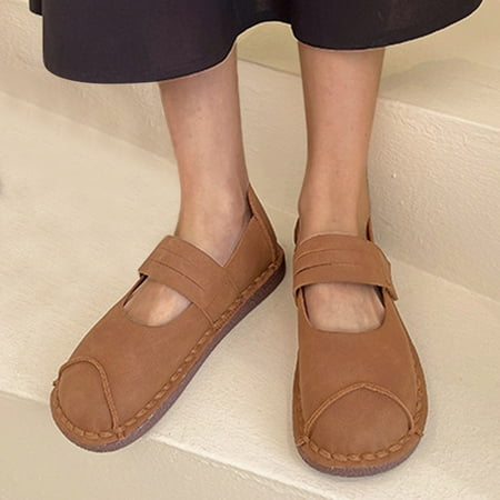 Cathalem Business Casual for Women Shoes Surface Women s Summer Retro Mouth Soft Spring Shallow Bottom Soft Shoes And Casual Flat Shoes Brown 7.5
Cathalem Business Casual for Women Shoes Surface Women s Summer Retro Mouth Soft Spring Shallow Bottom Soft Shoes And Casual Flat Shoes Brown 7.5