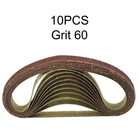 10pcs 15*452mm Sanding Belt 60-600-Grit for M10 Sander Adapter Polishing Machine