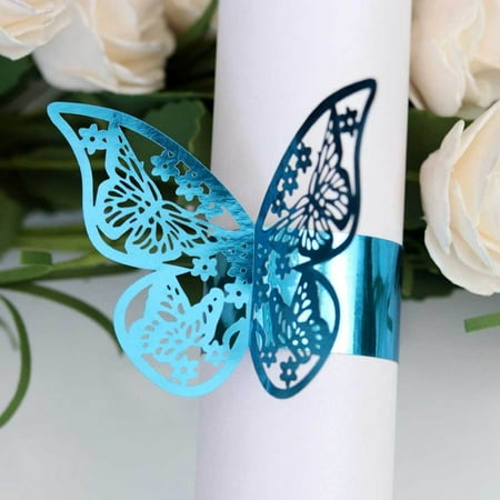 Ssxinyu 50pcs Napkin Buckle Ring Hollow Butterfly Shapes for Wedding Banquet Dinner Table Decor
Ssxinyu 50pcs Napkin Buckle Ring Hollow Butterfly Shapes for Wedding Banquet Dinner Table Decor