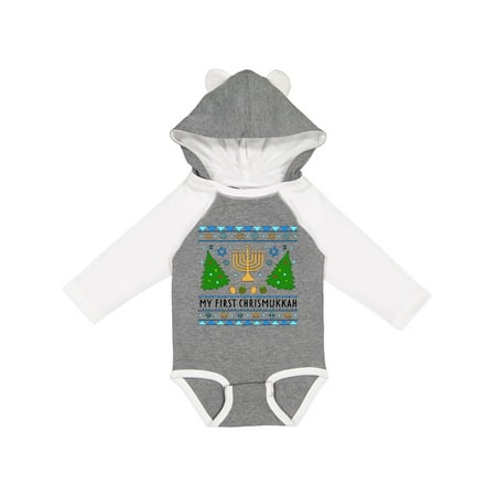 Inktastic My 1st Chrismukkah Sweater Style with Menorah and Trees Gift Baby Boy or Baby Girl Long Sleeve Bodysuit
Inktastic My 1st Chrismukkah Sweater Style with Menorah and Trees Gift Baby Boy or Baby Girl Long Sleeve Bodysuit