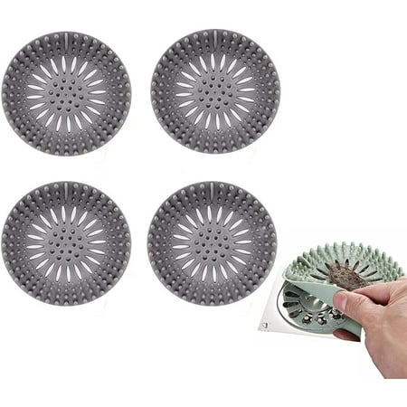 Hair Catcher Shower Drain Cover Durable Silicone Hair Stopper Drain Protector Easy to Install and Clean Suit for Bathroom Bathtub and Kitchen(4 Pack-Grey)
Hair Catcher Shower Drain Cover Durable Silicone Hair Stopper Drain Protector Easy to Install and Clean Suit for Bathroom Bathtub and Kitchen(4 Pack-Grey)