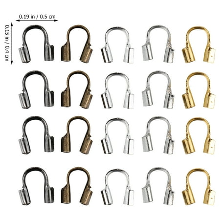 Tail Buckle 500Pcs U-shaped Alloy Tail Buckle Jewelry DIY Tool Jewelry Accessories