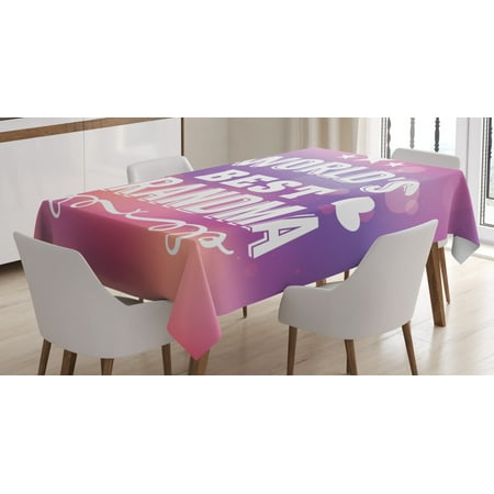 Grandma Tablecloth Stars and Heart Silhouettes with Swirled Lines Pattern on Bokeh Background Rectangular Table Cover for Dining Room Kitchen 60 X 90 Inches Purple Coral White by Ambesonne
Grandma Tablecloth Stars and Heart Silhouettes with Swirled Lines Pattern on Bokeh Background Rectangular Table Cover for Dining Room Kitchen 60 X 90 Inches Purple Coral White by Ambesonne