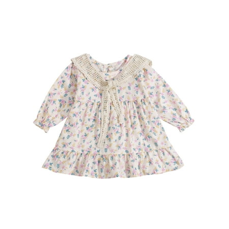 Xingqing Infant Toddler Baby Girls Dress Clothes Princess Floral Print Long Sleeve A-line Skirts 18-24 Months
Xingqing Infant Toddler Baby Girls Dress Clothes Princess Floral Print Long Sleeve A-line Skirts 18-24 Months