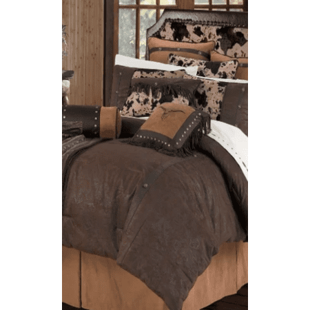 Cowgirl Kim Caldwell Faux Tooled Leather Comforter Set