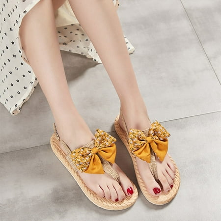 Aayomet Walking Sandals Women Sandals Summer Beach Women s Breathable Toe Shoes Open Slip-On Flat Bow Weave Slippers Women s Yellow 8.5
Aayomet Walking Sandals Women Sandals Summer Beach Women s Breathable Toe Shoes Open Slip-On Flat Bow Weave Slippers Women s Yellow 8.5