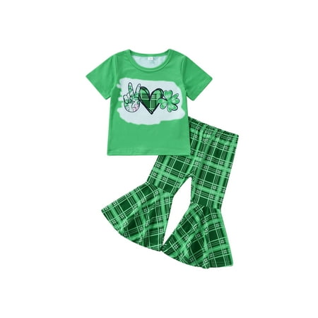 Sunisery 2Pcs Toddler Baby Girls St. Patrick s Day Summer Clothes Pullover Tops and Plain Flared Pants Sets Green 4-5 Years
Sunisery 2Pcs Toddler Baby Girls St. Patrick s Day Summer Clothes Pullover Tops and Plain Flared Pants Sets Green 4-5 Years
