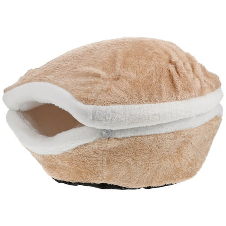 1PC Pet Burger Shell Nest Warm Cat Sleeping Bag Cat Supplies (L Within 5KG Cat)