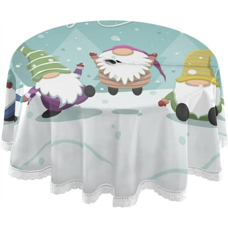 SKYSONIC Cute Cartoon Gnomes Wishing Round Tablecloth 60In Waterproof Round Table Cloths with Umbrella Hole and Zipper Party Patio Table Covers for Outdoor Backyard /BBQ/Picnic
SKYSONIC Cute Cartoon Gnomes Wishing Round Tablecloth 60In Waterproof Round Table Cloths with Umbrella Hole and Zipper Party Patio Table Covers for Outdoor Backyard /BBQ/Picnic