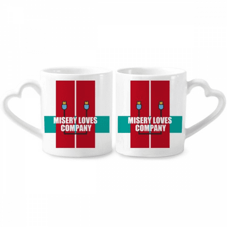 Misery鈥侺oves鈥侰ompany Art Deco Fashion Couple Porcelain Mug Set Cerac Lover Cup Heart Handle
Misery鈥侺oves鈥侰ompany Art Deco Fashion Couple Porcelain Mug Set Cerac Lover Cup Heart Handle