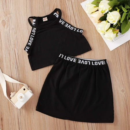 Toddler Kids Girls Summer Letter Edge Printed Sling Top Skirt Clothes Suit ruffled lace mesh skirt cartoon pattern printing top Letter printing top Flower short skirt
Toddler Kids Girls Summer Letter Edge Printed Sling Top Skirt Clothes Suit ruffled lace mesh skirt cartoon pattern printing top Letter printing top Flower short skirt