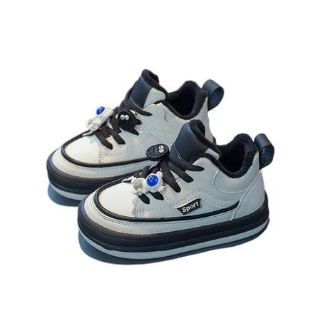 GENILU Kids Comfort Anti-Slip Skate Shoes Lace Up Sneakers School Plush Lining Skateboarding Shoe Beige 12C
GENILU Kids Comfort Anti-Slip Skate Shoes Lace Up Sneakers School Plush Lining Skateboarding Shoe Beige 12C