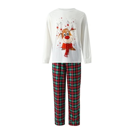 Amuver Parent-Child Christmas Nightclothes Long Sleeve Christmas Cartoon Print Tops Trousers Suit for Kid Dad Mom
Amuver Parent-Child Christmas Nightclothes Long Sleeve Christmas Cartoon Print Tops Trousers Suit for Kid Dad Mom