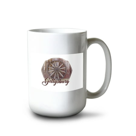 15 fl oz Ceramic Mug Gettysburg Pennsylvania Wagon Wheel Contour Dishwasher & Microwave Safe
15 fl oz Ceramic Mug Gettysburg Pennsylvania Wagon Wheel Contour Dishwasher & Microwave Safe