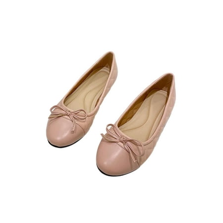 GENILU Women Lightweight Slip Resistant Flats Low Top Casual Shoe Daily Bow Pink 4.5
GENILU Women Lightweight Slip Resistant Flats Low Top Casual Shoe Daily Bow Pink 4.5