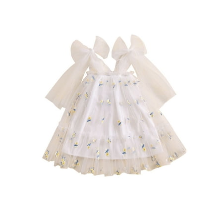 Baby Girls Summer Skirt Flower Sleeveless Bow Strap Princess Layered Tulle A-Line Dress for Beach Party Cute Clothes
Baby Girls Summer Skirt Flower Sleeveless Bow Strap Princess Layered Tulle A-Line Dress for Beach Party Cute Clothes