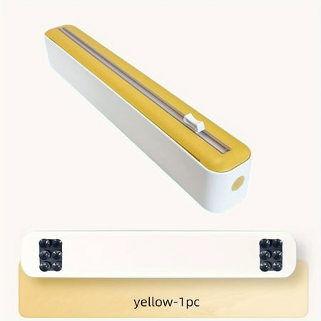 1pc Food-Grade Cling Film Cutter Dispenser with Double-Sided Sliding Blade Suction Cup Wall-Mounted Storage Box Holder for Home and Commercial Use - Practical Kitchen Organization Tool
1pc Food-Grade Cling Film Cutter Dispenser with Double-Sided Sliding Blade Suction Cup Wall-Mounted Storage Box Holder for Home and Commercial Use - Practical Kitchen Organization Tool