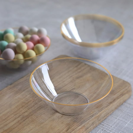 BalsaCircle 24 Clear Disposable Plastic Dessert Ice Cream Bowls Gold Trim Party Events Decorations Supplies
BalsaCircle 24 Clear Disposable Plastic Dessert Ice Cream Bowls Gold Trim Party Events Decorations Supplies