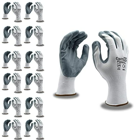 12-Pack of Cordova 6891S Cor-Touch Foam II 13-Gauge Work Gloves White Nylon Shell Gray Foam Nitrile Palm Coating Small
12-Pack of Cordova 6891S Cor-Touch Foam II 13-Gauge Work Gloves White Nylon Shell Gray Foam Nitrile Palm Coating Small