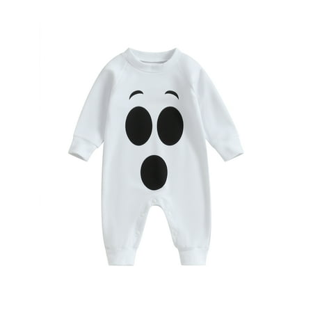 wybzd Infant Baby Girls Boys Romper Halloween Pumpkin/Ghost Print Long Sleeve Autumn Bodysuits
wybzd Infant Baby Girls Boys Romper Halloween Pumpkin/Ghost Print Long Sleeve Autumn Bodysuits