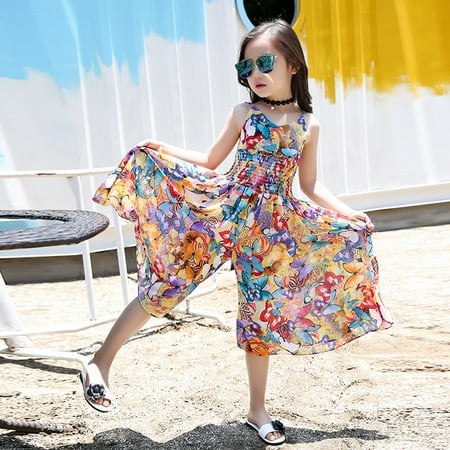 DAETIROS Skin Friendly Comfy Romper Wide Leg Children Fashion Jumpsuit Ruched Girls Trousers Multicolor
DAETIROS Skin Friendly Comfy Romper Wide Leg Children Fashion Jumpsuit Ruched Girls Trousers Multicolor