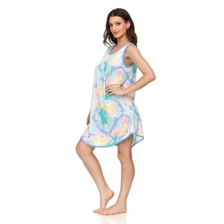 Lati Fashion Women Night Gown Sleeveless Sleepwear Female Woman Sleep Nightshirt Blue Size Medium
Lati Fashion Women Night Gown Sleeveless Sleepwear Female Woman Sleep Nightshirt Blue Size Medium