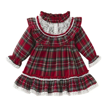 nsendm Dress Baby Girls Toddler Girls Christmas Long Sleeve Lace Plaid Prints Backless A Line Flower Girl Dress Red 2-3 Years
nsendm Dress Baby Girls Toddler Girls Christmas Long Sleeve Lace Plaid Prints Backless A Line Flower Girl Dress Red 2-3 Years