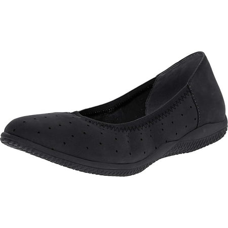 SoftWalk Hampshire Womens Cushioned Ballet Flat Black - 5.5 Medium