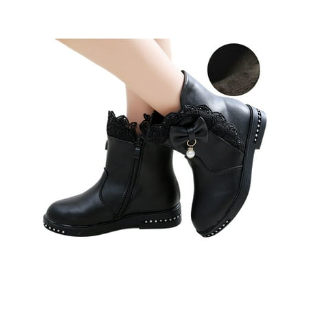 Rotosw Girls Warm Booties Side Zip Snow Boots Plush Lined Winter Boot Non-Slip Comfort Ankle Bootie School Casual Princess Shoes Black Plush Lined 13C
Rotosw Girls Warm Booties Side Zip Snow Boots Plush Lined Winter Boot Non-Slip Comfort Ankle Bootie School Casual Princess Shoes Black Plush Lined 13C