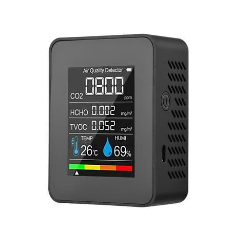Docooler Portable Air Quality Monitor Indoor CO2 Detector 5 in 1 Formaldehyde HCHO TVOC Tester LCD Humidity Tester Rechargeable CO2 Alarm Meter for Room Office Greenhouse Warehouse
Docooler Portable Air Quality Monitor Indoor CO2 Detector 5 in 1 Formaldehyde HCHO TVOC Tester LCD Humidity Tester Rechargeable CO2 Alarm Meter for Room Office Greenhouse Warehouse