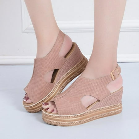 Danhjin Women s Topic Open Toe Buckle Ankle Strap Flatform Wedge Casual Sandal Roman Shoes Comfortable Dressy Sandals - Summer Savings Clearance
Danhjin Women s Topic Open Toe Buckle Ankle Strap Flatform Wedge Casual Sandal Roman Shoes Comfortable Dressy Sandals - Summer Savings Clearance