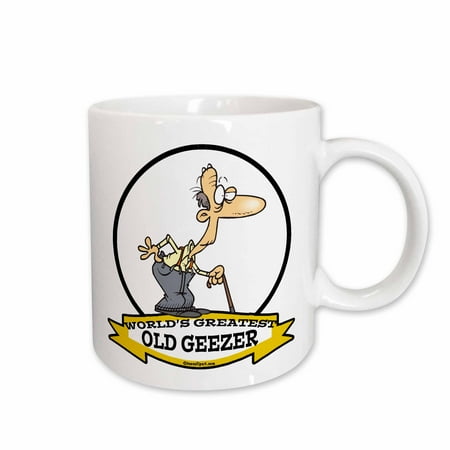 3dRose Funny Worlds Greatest Old Geezer Cartoon Ceramic Mug 11-ounce
3dRose Funny Worlds Greatest Old Geezer Cartoon Ceramic Mug 11-ounce